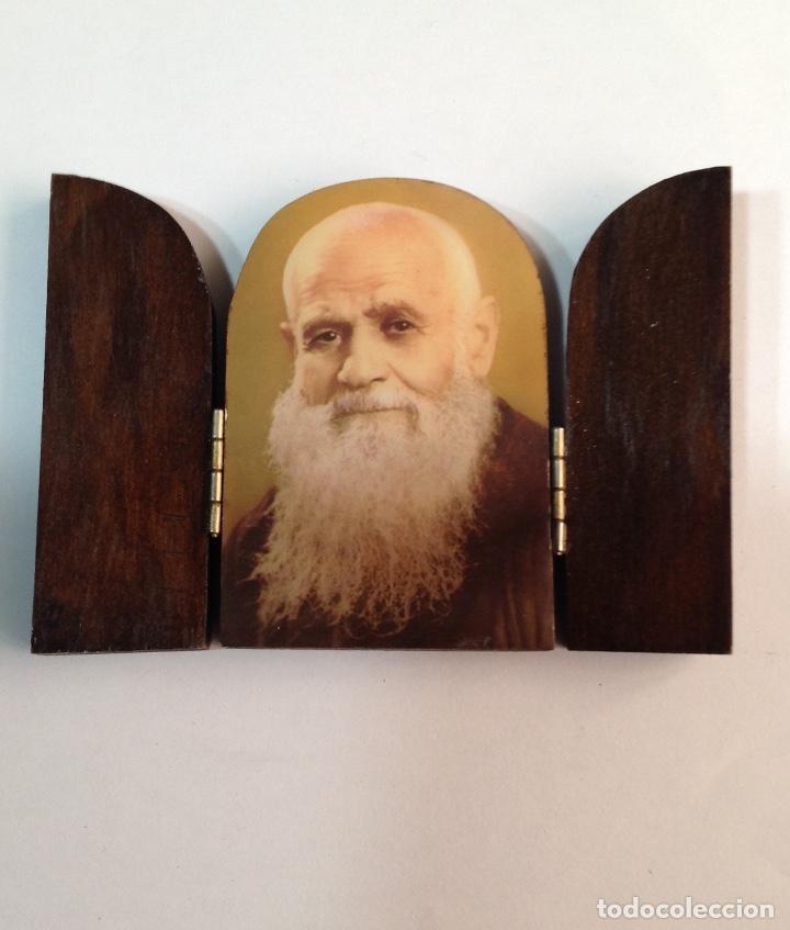 Arte: TR&Iacute;PTICO RELIGIOSO EN MADERA - Foto 1