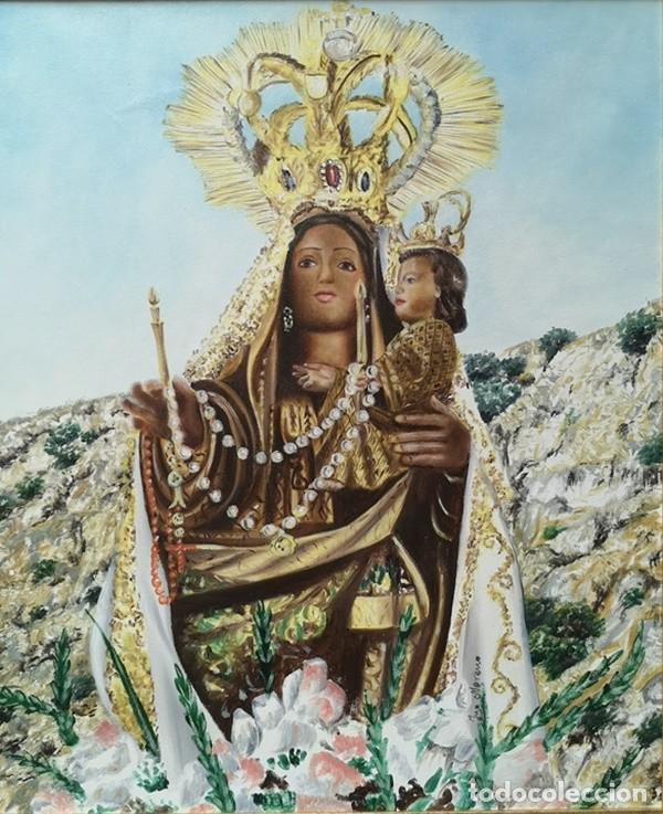 Arte: &Oacute;leo sobre Lienzo de Virgen Morena - Foto 2