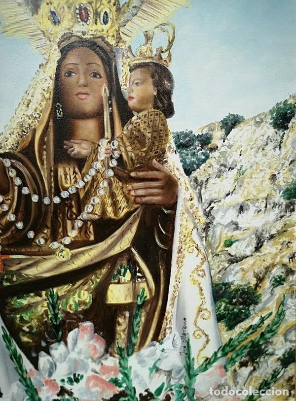 Arte: &Oacute;leo sobre Lienzo de Virgen Morena - Foto 5