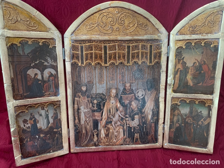 Arte: Tr&iacute;ptico icono retablo Epifan&iacute;a - Foto 1
