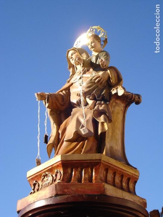 Arte: NUESTRA SE&Ntilde;ORA DE LA MERCEDES TALLA DE MADERA SXIX