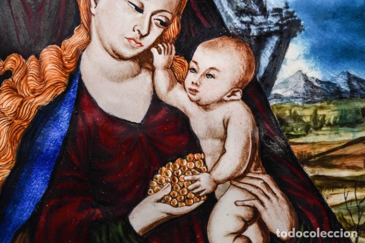 Arte: Bello e importante tr&iacute;ptico en esmalte - Foto 7