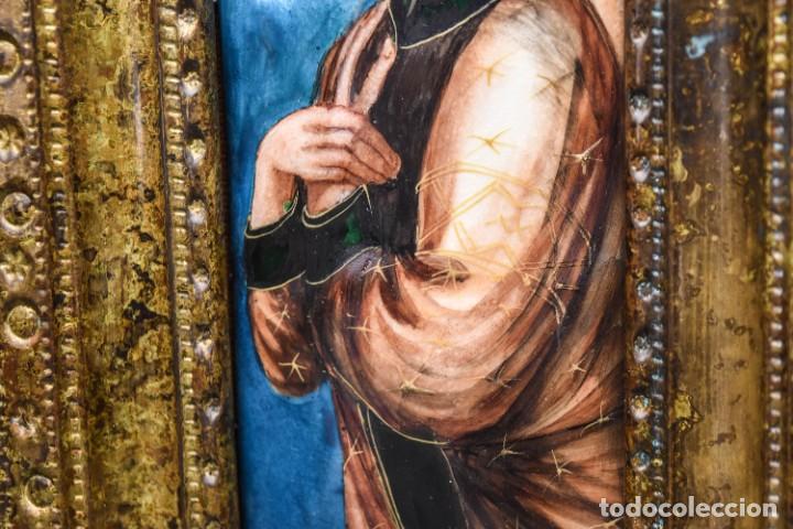Arte: Bello e importante tr&iacute;ptico en esmalte - Foto 10