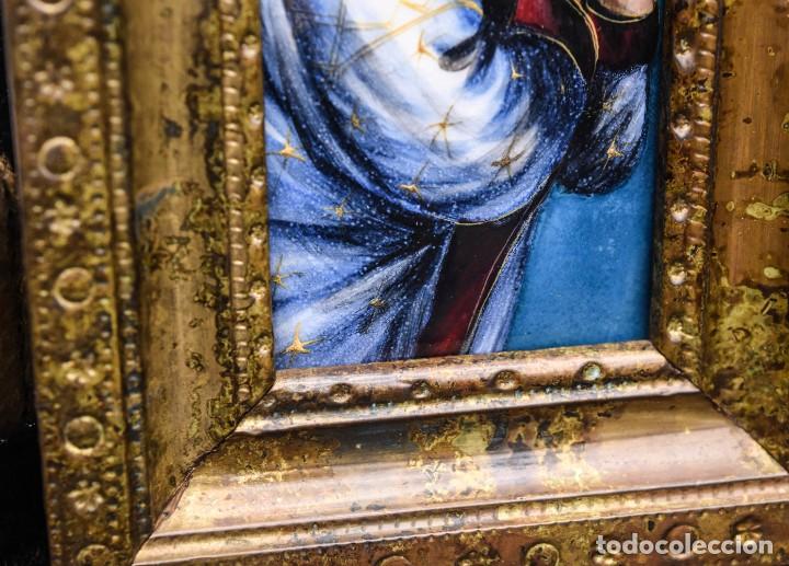Arte: Bello e importante tr&iacute;ptico en esmalte - Foto 17