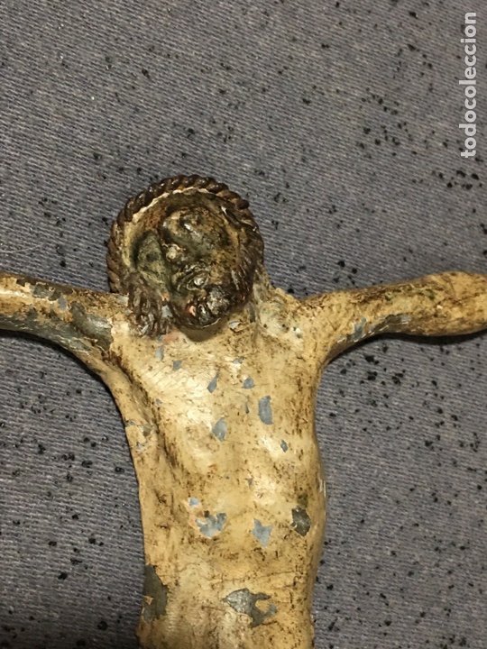 Arte: ANTIGUO CRISTO DE PLOMO - Foto 2
