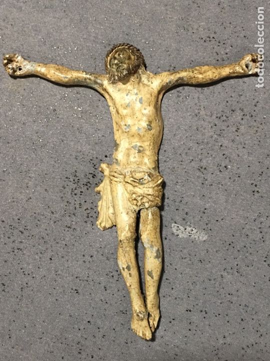 Arte: ANTIGUO CRISTO DE PLOMO - Foto 1