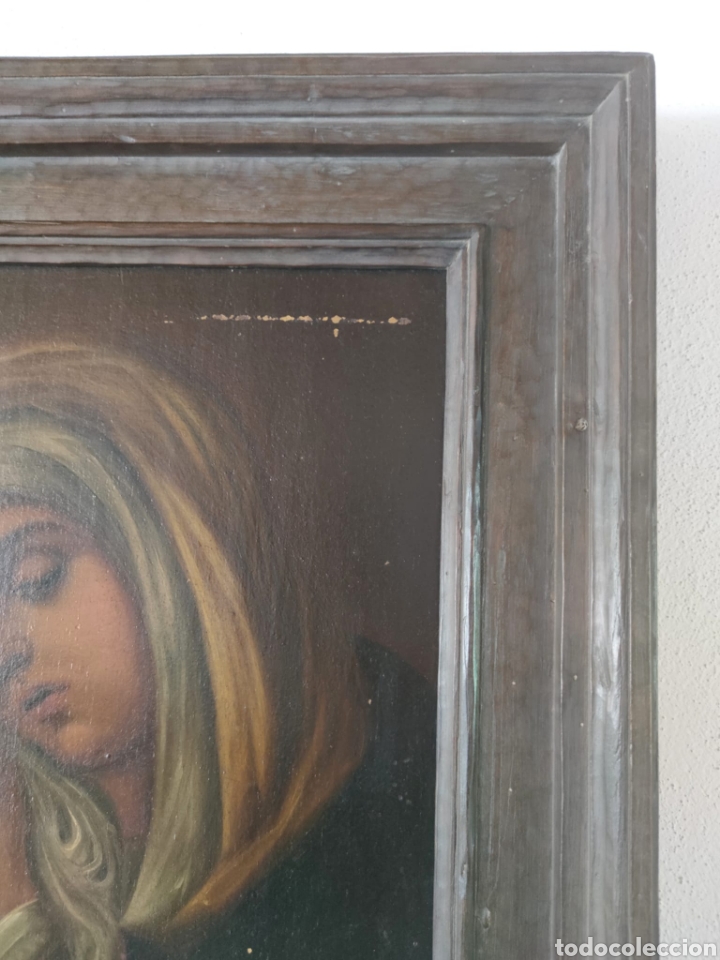 Arte: OLEO SOBRE TABLA VIRGEN DOLOROSA - Foto 4