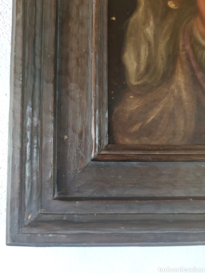 Arte: OLEO SOBRE TABLA VIRGEN DOLOROSA - Foto 5