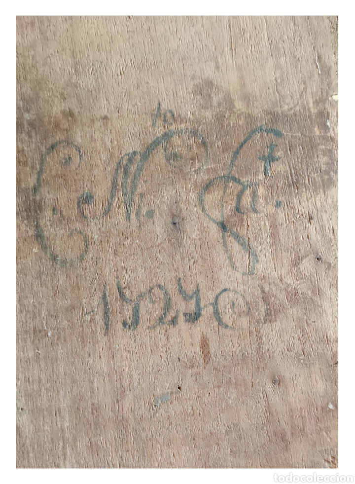 Arte: OLEO SOBRE TABLA VIRGEN DOLOROSA - Foto 7