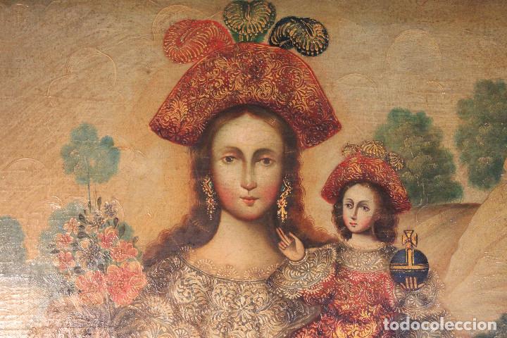 Arte: CUADRO VIRGEN CUZQUE&Ntilde;A - Foto 2