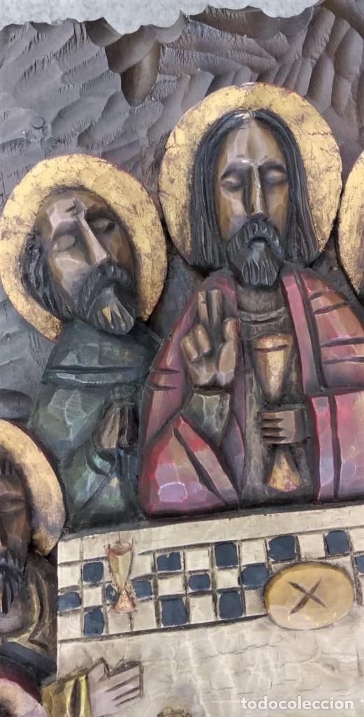 Arte: Retablo de madera tallada de La &Uacute;ltima Cena - Foto 2