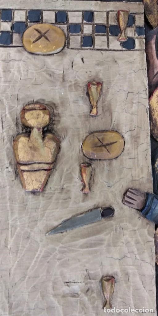 Arte: Retablo de madera tallada de La &Uacute;ltima Cena - Foto 4