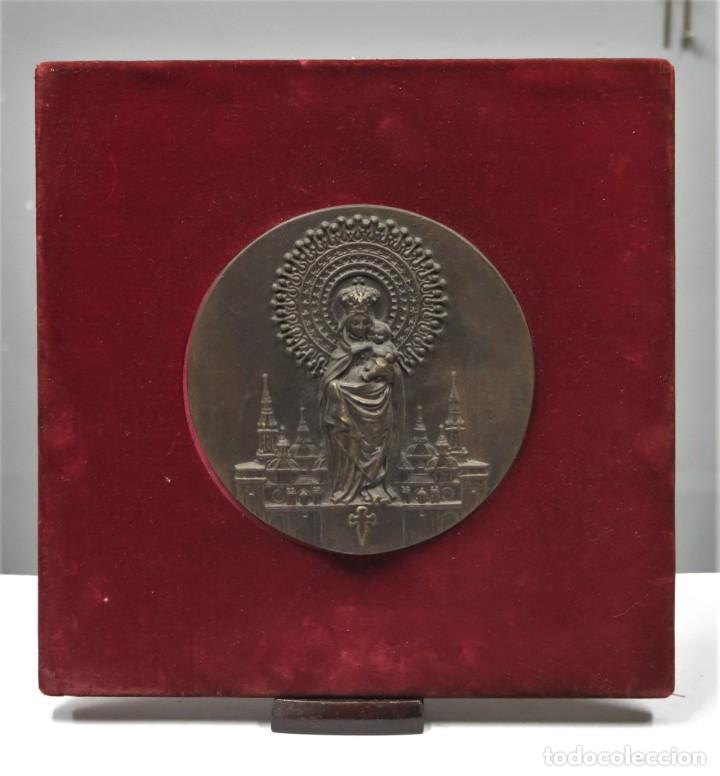 Arte: TONDO. VIRGEN DEL PILAR. BRONCE - Foto 1