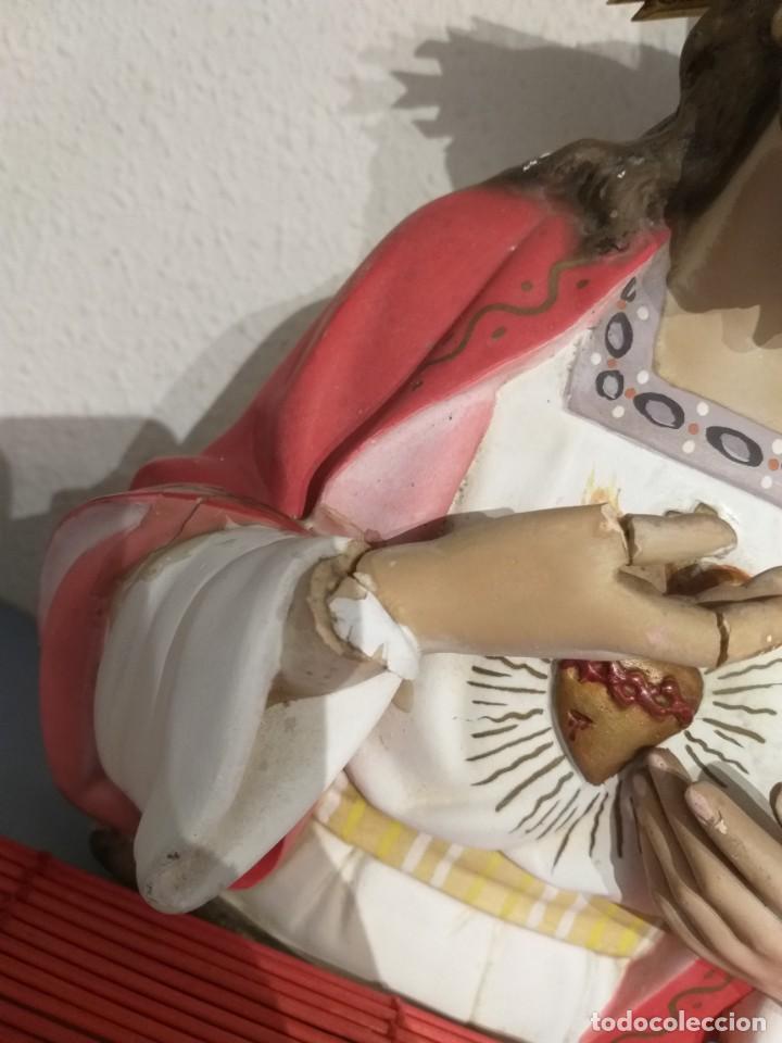 Arte: ANTIGUO SAGRADO CORAZON OLOT A RESTAURAR - Foto 2