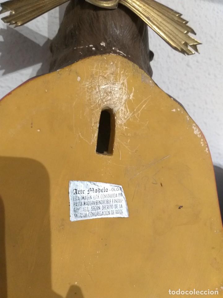 Arte: ANTIGUO SAGRADO CORAZON OLOT A RESTAURAR - Foto 4