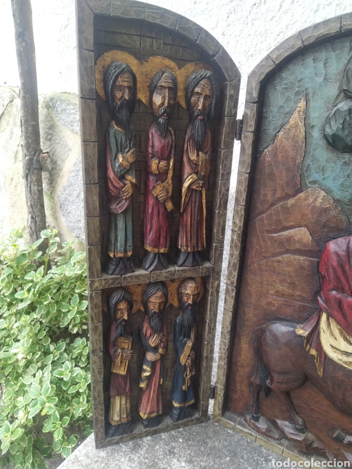 Arte: Triptico madera, domingo de ramos - Foto 8