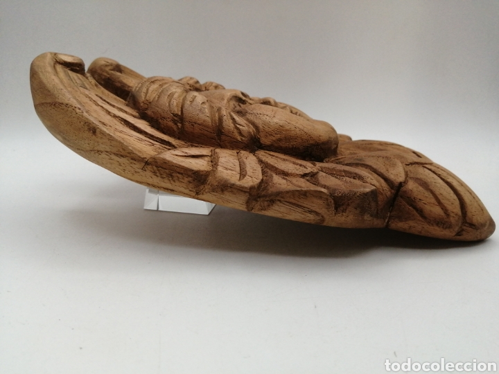 Arte: Cabeza Querub&iacute;n alado. Madera tallada - Foto 7