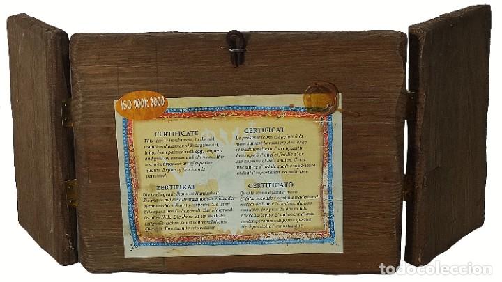 Arte: Cena Tr&iacute;ptico de madera tallada a mano - Foto 3