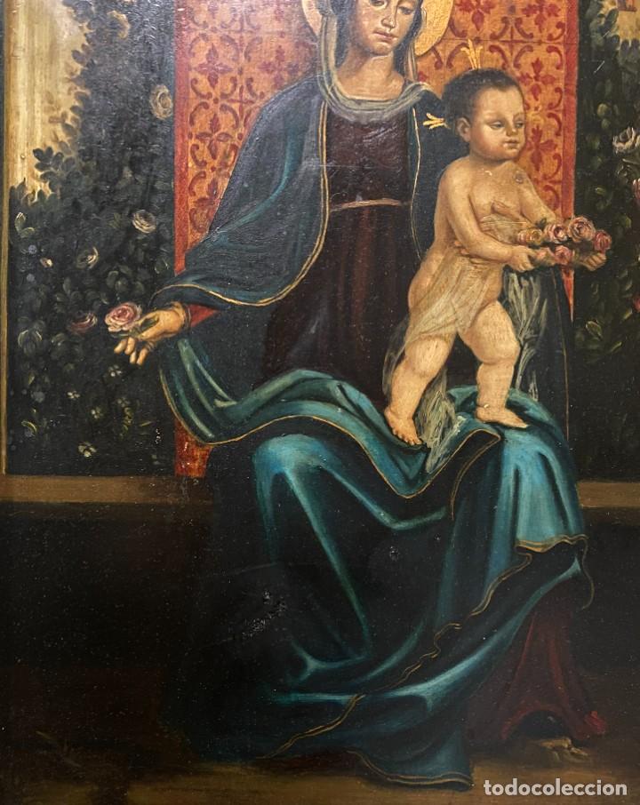 Arte: VIRGEN CON EL NI&Ntilde;O ESTILO GOTICO CATALAN - Foto 3