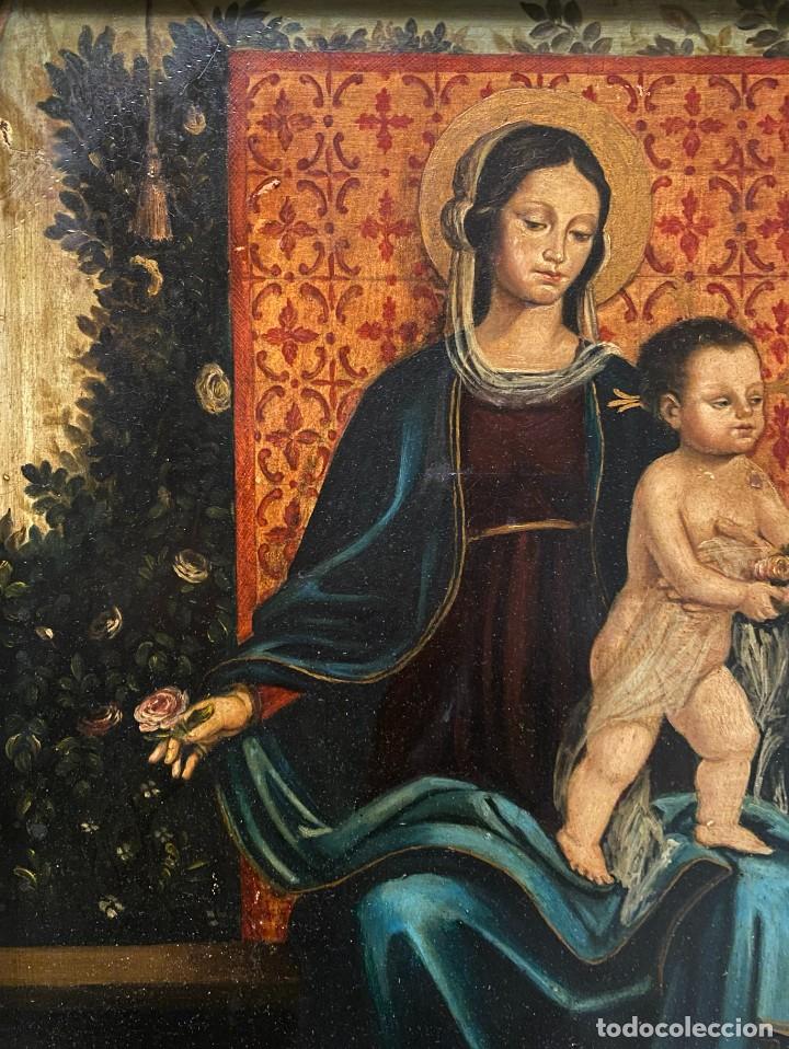 Arte: VIRGEN CON EL NI&Ntilde;O ESTILO GOTICO CATALAN - Foto 5