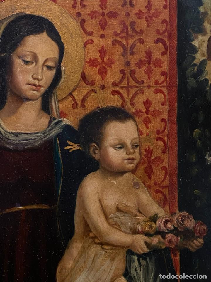 Arte: VIRGEN CON EL NI&Ntilde;O ESTILO GOTICO CATALAN - Foto 6