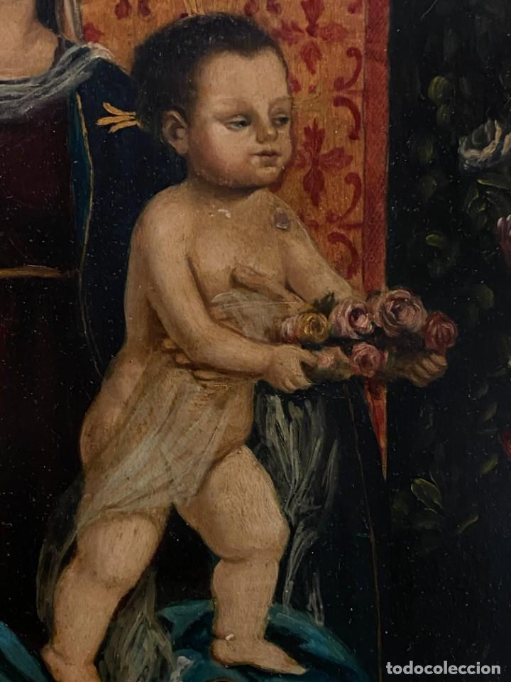 Arte: VIRGEN CON EL NI&Ntilde;O ESTILO GOTICO CATALAN - Foto 7