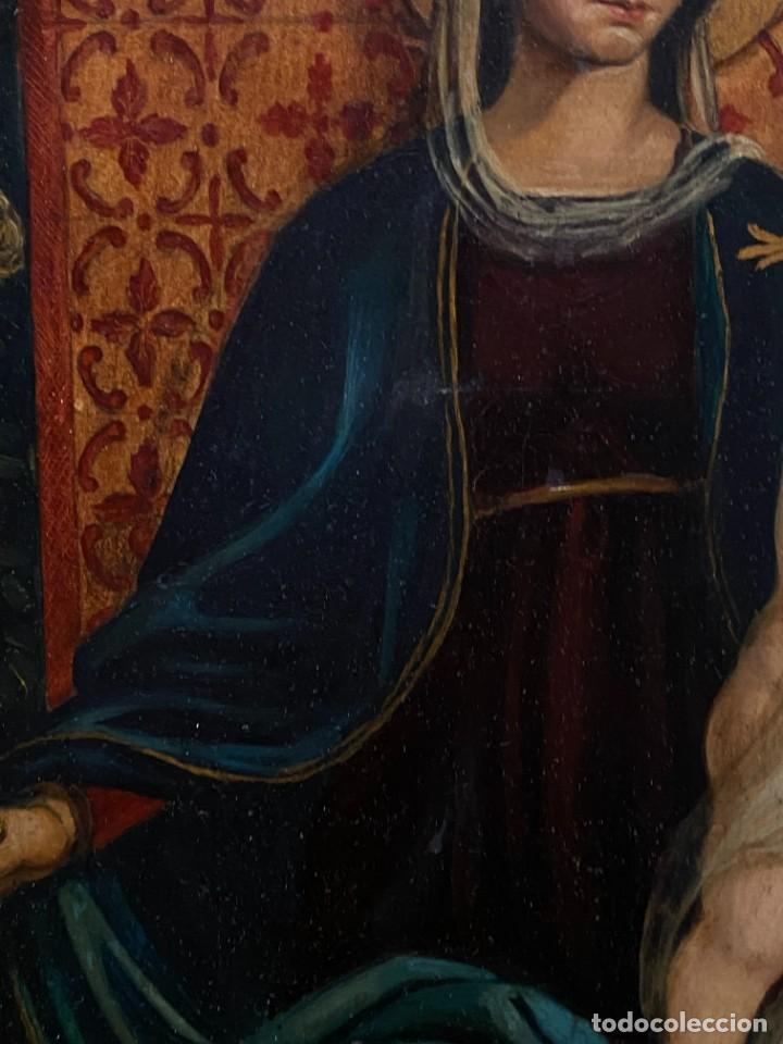 Arte: VIRGEN CON EL NI&Ntilde;O ESTILO GOTICO CATALAN - Foto 8