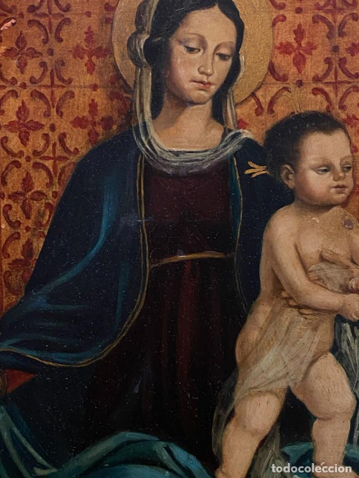 Arte: VIRGEN CON EL NI&Ntilde;O ESTILO GOTICO CATALAN - Foto 11