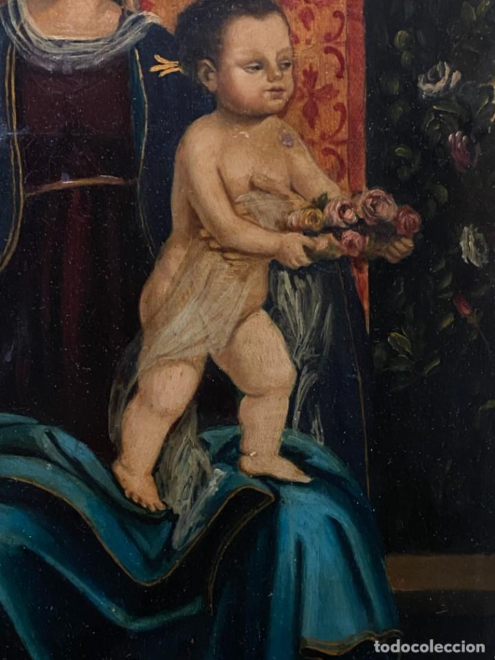 Arte: VIRGEN CON EL NI&Ntilde;O ESTILO GOTICO CATALAN - Foto 12
