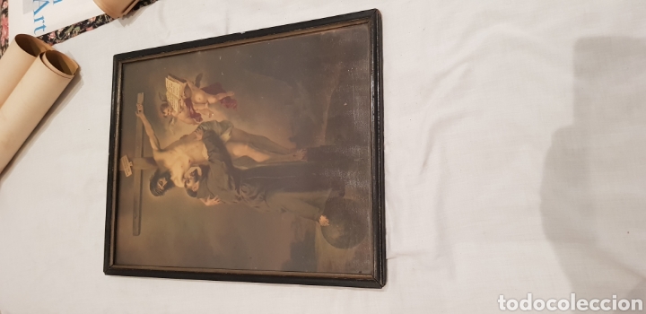 Arte: Lamina antigua religiosa - Foto 2