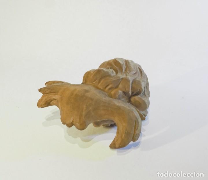 Arte: &Aacute;NGEL QUERUB&Iacute;N TALLADO EN MADERA - Foto 7