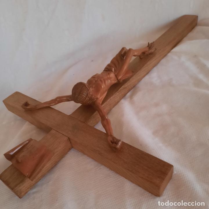 Arte: CRISTO CRUCIFICADO - MADERA. - Foto 3
