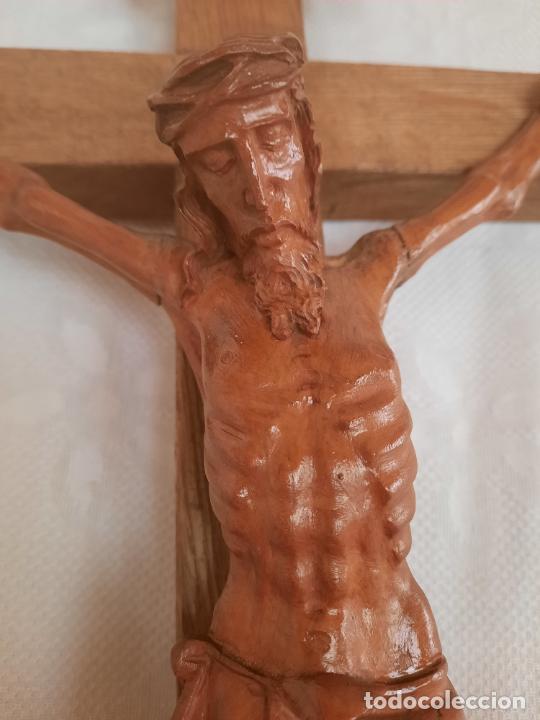 Arte: CRISTO CRUCIFICADO - MADERA. - Foto 8
