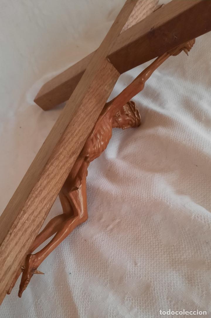 Arte: CRISTO CRUCIFICADO - MADERA. - Foto 14