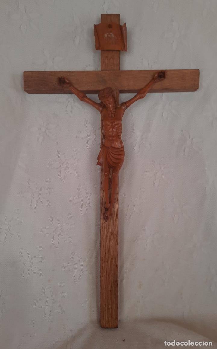 Arte: CRISTO CRUCIFICADO - MADERA. - Foto 1