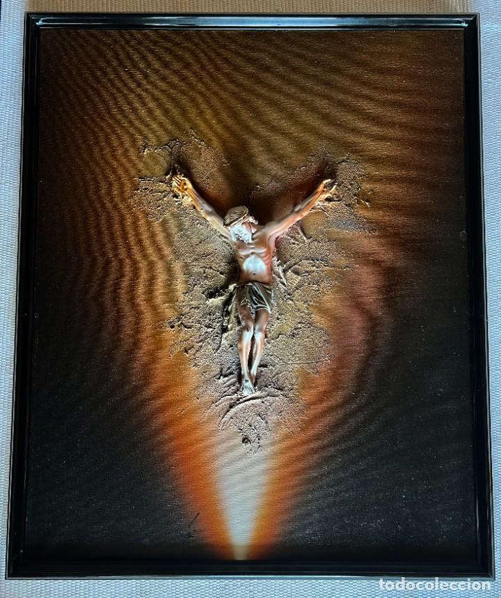Arte: Cuadro Oleo relieve de 80x60 Cristo - Foto 1