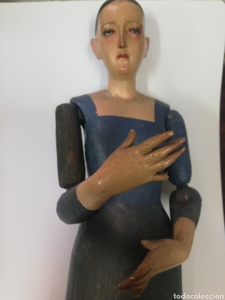 Arte: VIRGEN VESTIDERA EN MADERA - Foto 7