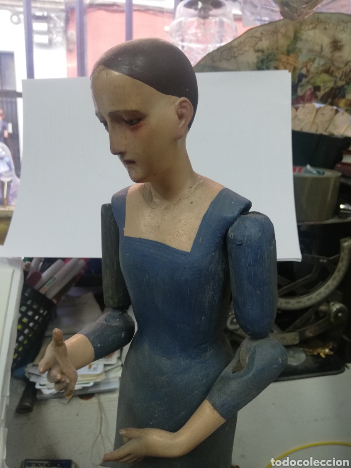 Arte: VIRGEN VESTIDERA EN MADERA - Foto 12