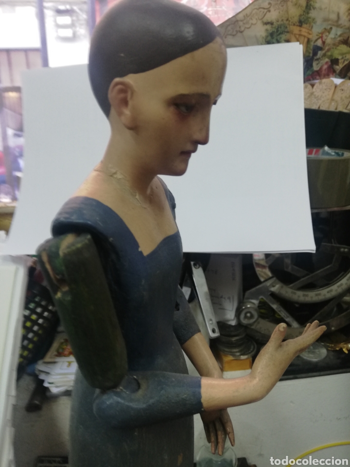 Arte: VIRGEN VESTIDERA EN MADERA - Foto 14