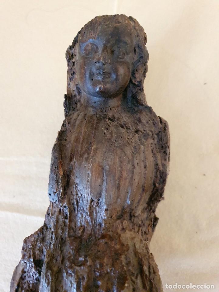 Arte: RESTO DE TALLA VIRGEN S.XVI- - Foto 2