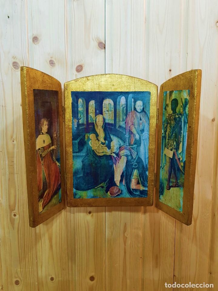 Arte: -TRIPTICO RELIGIOSO LAMINA - Foto 1