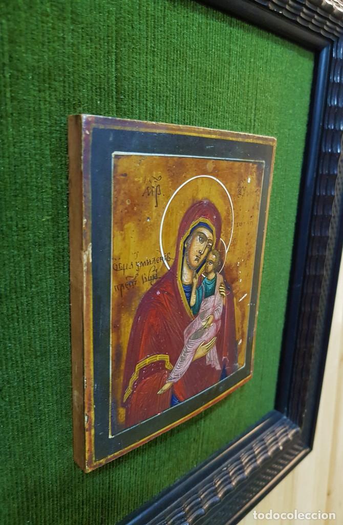 Arte: - OLEO TABLA ICONO RELIGIOSO - Foto 3