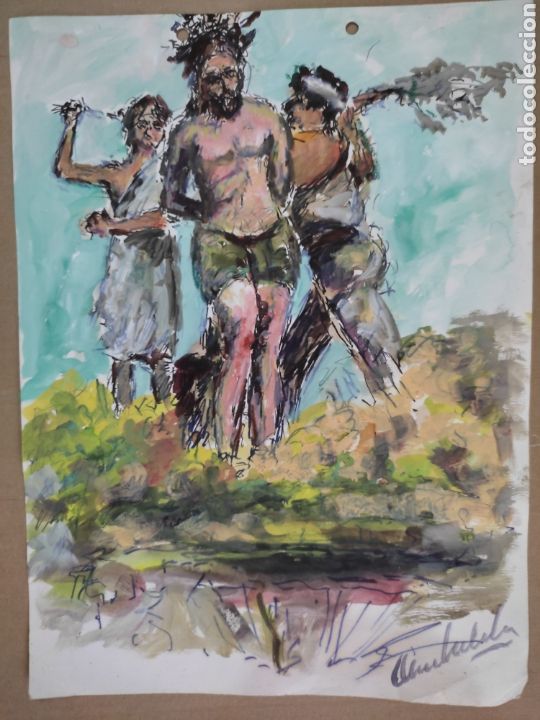 Arte: Jesucristo castigo ( original ) - Foto 3