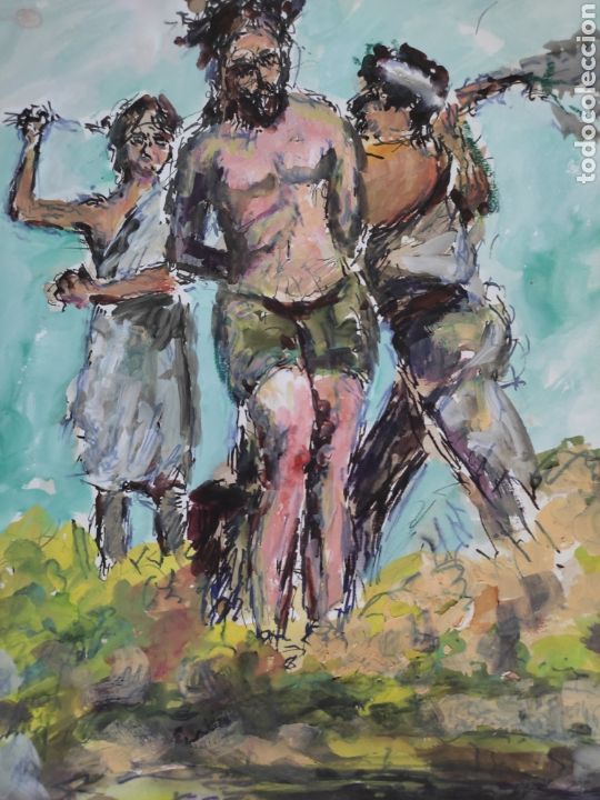 Arte: Jesucristo castigo ( original ) - Foto 4