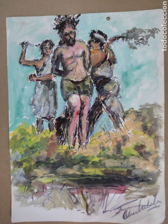 Arte: Jesucristo castigo ( original ) - Foto 7
