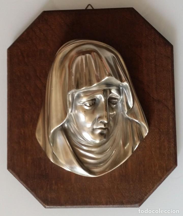 Arte: Mar&iacute;a, Virgen, altorrelieve - Foto 2