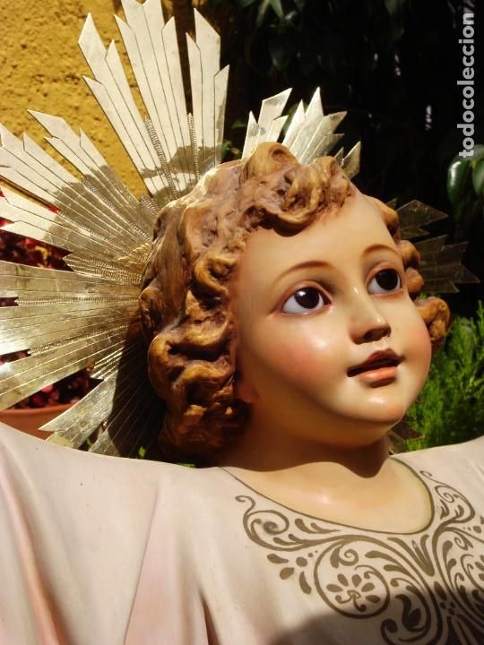 Arte: GRANDES MEDIDAS SANTA INFANCIA DEL NI&Ntilde;O JESUS PASTA DE MADERA