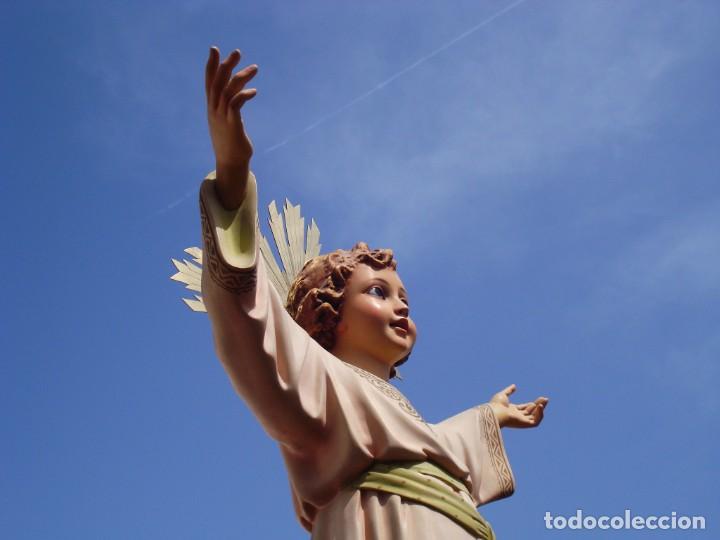 Arte: GRANDES MEDIDAS SANTA INFANCIA DEL NI&Ntilde;O JESUS PASTA DE MADERA