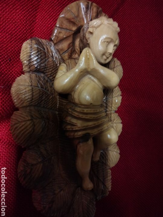 Arte: TALLA DE MADERA NI&Ntilde;O JESUS - Foto 3