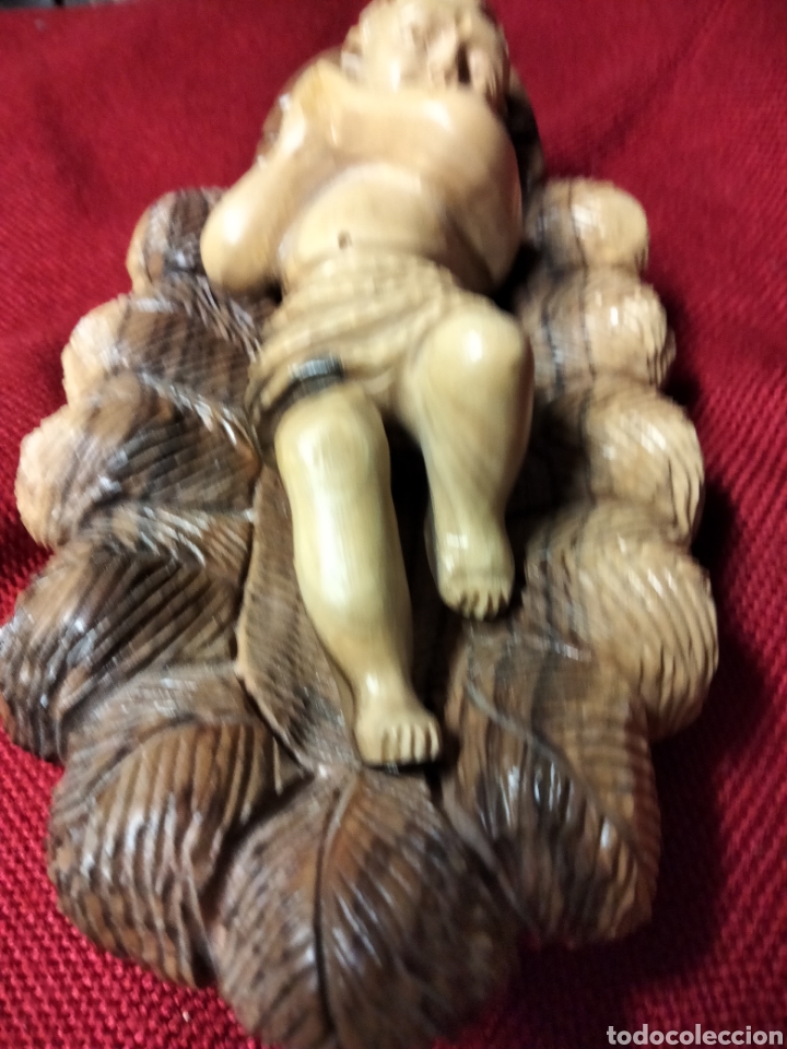 Arte: TALLA DE MADERA NI&Ntilde;O JESUS - Foto 4